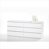 Tucson Bedroom Double Dresser in White