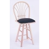 Holland Bar Stool HBSHD24WS Holland 24 Counter Stool with Wheat Sheaf Back