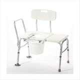 Bathtub Transfer Bench with Cutout and Commode Pail Bathtub Transfer Bench with Cutout and Commode Pail