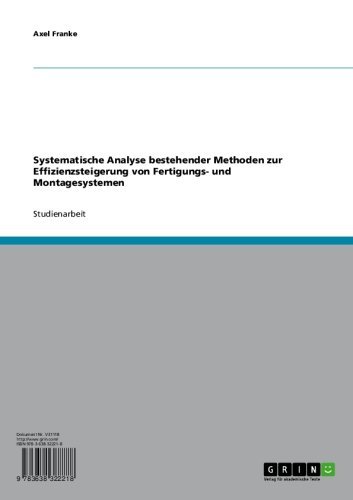 Systematische Analyse bestehender Methoden zur Effizienzsteigerung von Fertigungs- und Montagesystemen (German Edition)