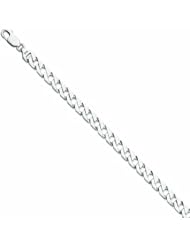 Genuine 14K Wg 7.75Mm Fancy Link Bracelet 8 Inches 100% Satisfaction Guaranteed.