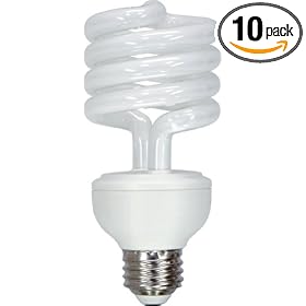 GE 74202-10 26-Watt Energy Smart CFL Light Bulb, 100-Watt Output, 10-Pack