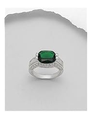 CZ Ring In 92.5 Sterling Silver