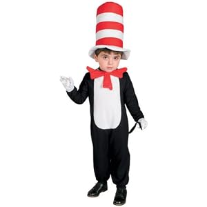 Rubie's Costume Company Cat in The Hat Jumpsuit with Bowtie, Tail, and Hat - Toddler by 