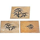 盛光 真鍮型板 祝型板(竹) 3枚セット DUSK-0103-take