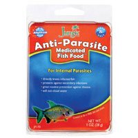Anti-Parasite Medicated Fish Food - 1 oz. by Jungle