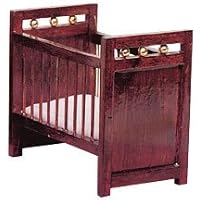 Dollhouse Miniature Wooden Crib