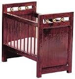 Dollhouse Miniature Wooden Crib