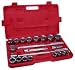 Carrera Precision ME1820-M 3/4 Drv. Metric Socket Set (21-Pc.)