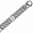 14K White Gold, Rolex Style. Fancy Men's Bracelet