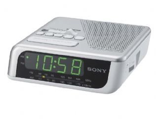 Childrens Toyshop  Electronics : Sony ICF-C 205 Silver Clock Radio