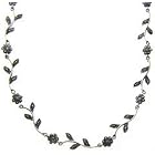 Sterling Silver Marcasite Flower Necklace by LEAH HANNA
