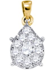 1.03CTW DIAMOND SEVILLE PENDANT CHARM 14K Yellow-gold