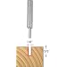 Freud 04-100 1/8-Inch Diameter by 3/8-Inch Double Flute Straight Router Bit with 1/4-Inch Shank
