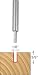 Freud 04-100 1/8-Inch Diameter by 3/8-Inch Double Flute Straight Bit
