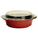 Review   / Kavalon by Simax Red 1.5 qt. Nonstick Casserole with Glass Lid - 2 Piece Set