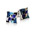 Hallucination Blue & Silver Cufflinks with Presentation Box