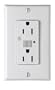Leviton 7280-W 15 Amp, 125 Volt, Decora Duplex Surge Suppressor Receptacle, Straight Blade, Industrial Grade, Self Grounding, Surge w/ Indicator Light & Audible Alarm, White