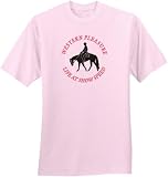 Western Pleasure Life at Show Speed Pink Horse T-Shirt
