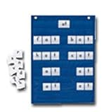Desktop Vertical Pocket Chart; 12 x 17; Blue; no. CD-5619