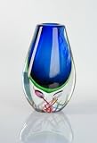 Glass Vase Heavy & Elegant 100% Handblown Art S1795 (A84-1)