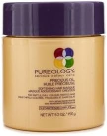 Pureology Precious Oil Softening Hair Masque For Brittle, Dull Colour-Treated Hair (5.2 oz.)