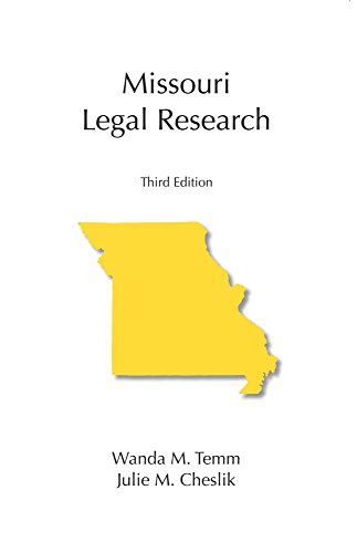 Missouri Legal Research, Third Edition