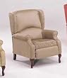 Microfiber Fabric Latte Finsh Recliner Chair By Acme Furniture
