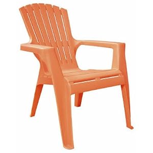 Adams Mfg 8460-06-3731 Kids Adirondack Chair, Coral Color by