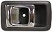 87-91 TOYOTA CAMRY FRONT DOOR HANDLE LH (DRIVER SIDE), Front=Rear, Chrome, Inside, Base/DX Model (1987 87 1988 88 1989 89 1990 90 1991 91) T462130 692063202004