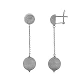 18k White Gold Ball Earrings