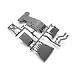 HPI Skid Plate - Blitz Hi-Perf Gray