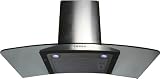 Yosemite Home Decor MCAS36S Contemporary Series Canopy Hood with 400 CFM Single Blower, 36-Inch, Stainless Steel and Arched Glass
