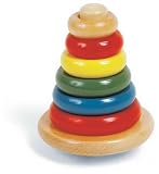 Eigenschaften Handelshaus Legler 7156 / Motorik Steck PYRAMIDE Holz Kinder Wackelpyramide 7156