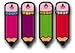 Toys : COLORFUL CUT-OUTS PENCILS ASST. 54/PK ASSORTED DESIGNS