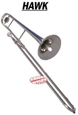Hawk Silver Plated Slide Tenor Bb Trombone, WD-TB316