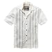 Mantaray- Natural cross stitch short sleeve shirt