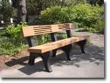White Color Elite Park Bench-6ft.
