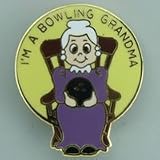 Bowling Grandma Lapel Pin