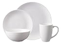 Gibson Simpliss 16-Piece Stoneware Dinnerware Set, White