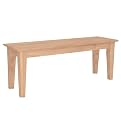 Shaker-Style Bench - Unfinished
