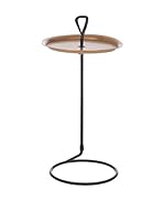 J-LINE Mesa para TeléfonoNegro / Oro