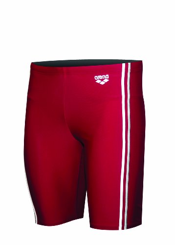 Arena Boy's Beas Youth Race Xtra Life Lycra Jammer Swimsuit, Berry Red, 26