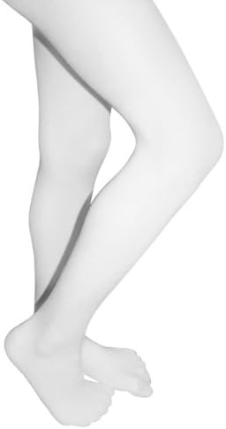 Teen Girls Tights Woman Tights Cotton Crotch Lycra Opaque (CD, Ivory)