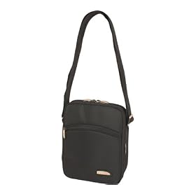 Travelon Large 3 Compartment Expandable Shoulder Bag