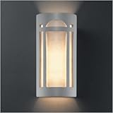 IMAGE OF Ambiance Open Top and Bottom Big Arch Outdoor Wall Sconce Finish: Greco Travertine