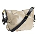 Betty Jackson.Black-Taupe 'Origano' patent across body bag