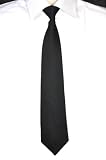 Black Clip On Tie
