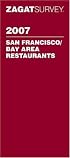 Zagat 2007 San Francisco Bay Area Restaurants