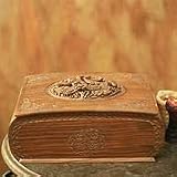 NOVICA Walnut wood jewelry box, 'Courting Peacocks'